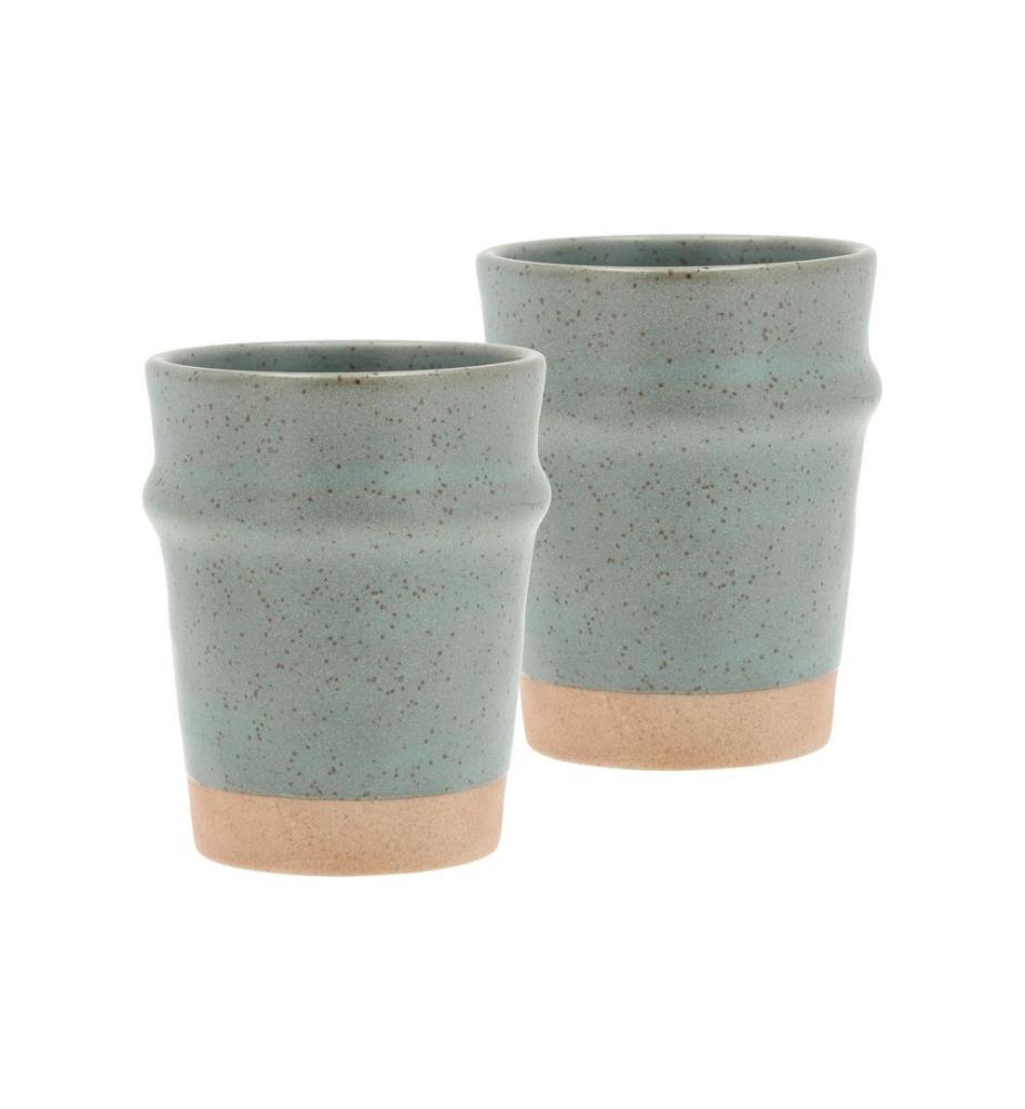 VILLA COLLECTION - Kaffeebecher Evig 350 ml, 2 Stück, Grün