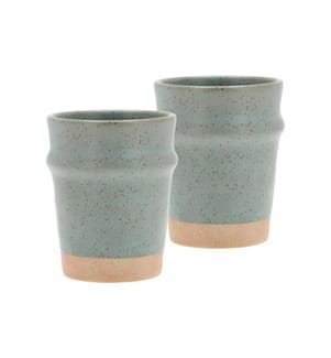VILLA COLLECTION - Kaffeebecher Evig 350 ml, 2 Stück, Grün