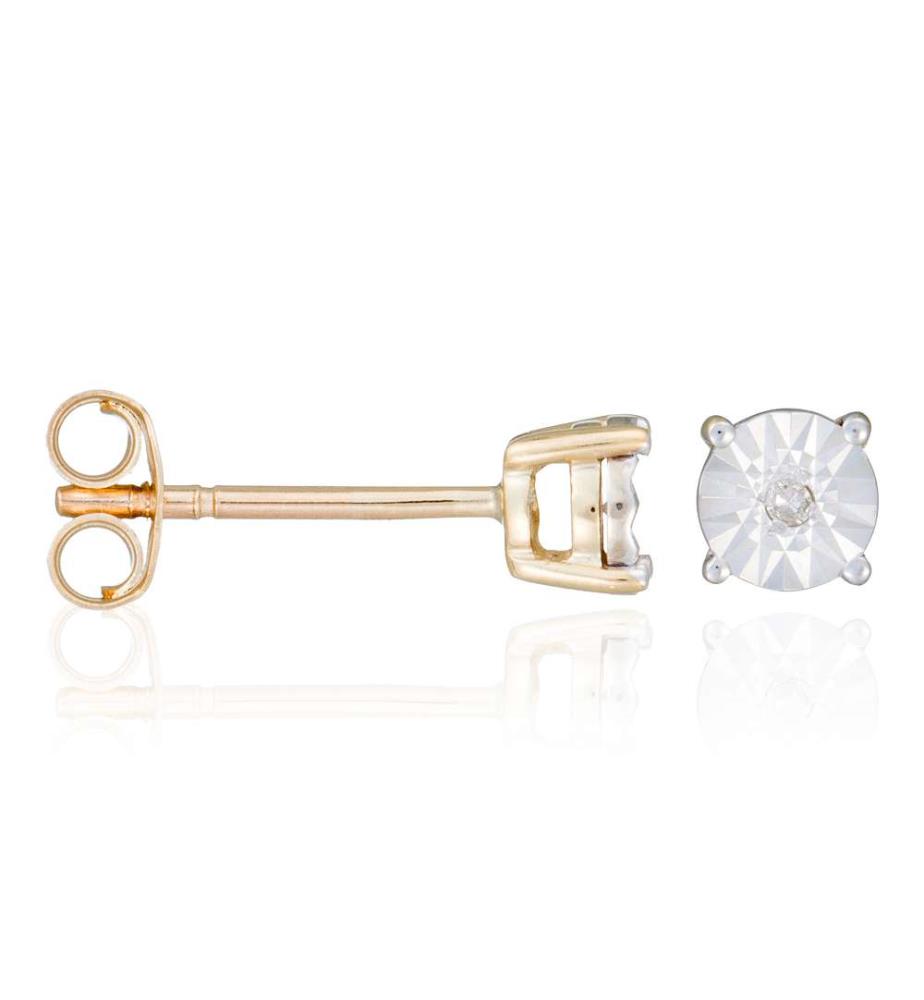 Ohrringe Puce Grande Illusion - Gelbgold 375/1000