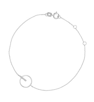 Barette Enclusée Armband - Weissgold 375/1000