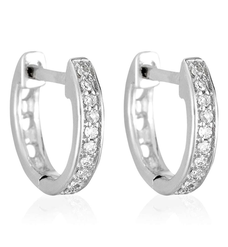 Anneau Pm Earrings - White Gold 375/1000