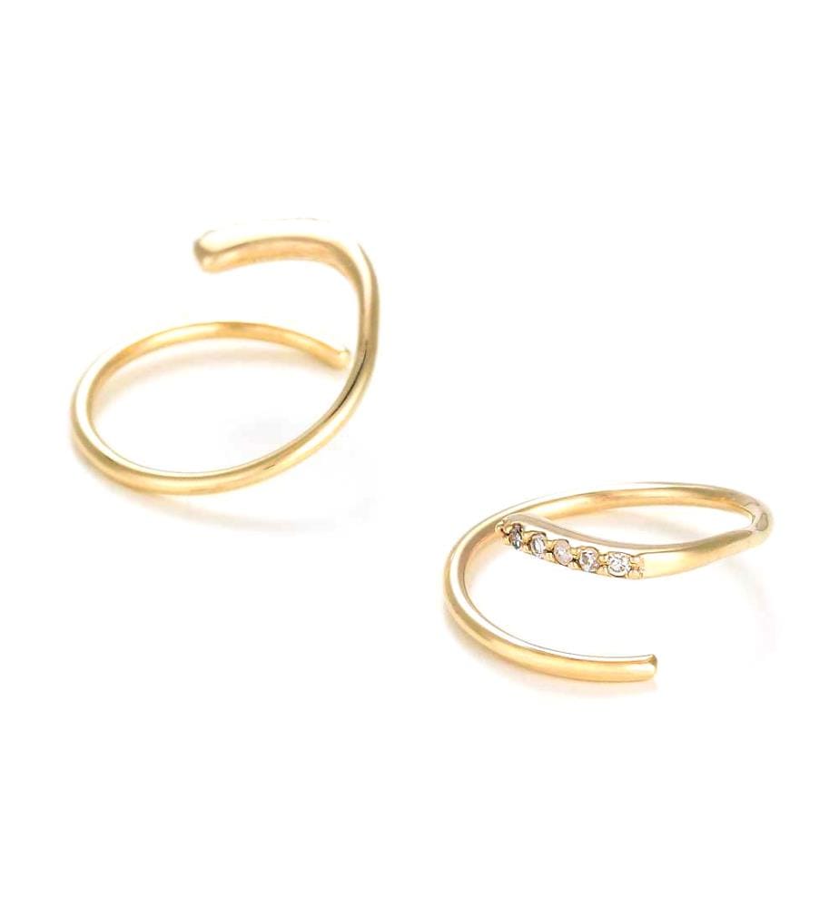 Ohrringe Joli Tourbillon - Gelbgold 375/1000