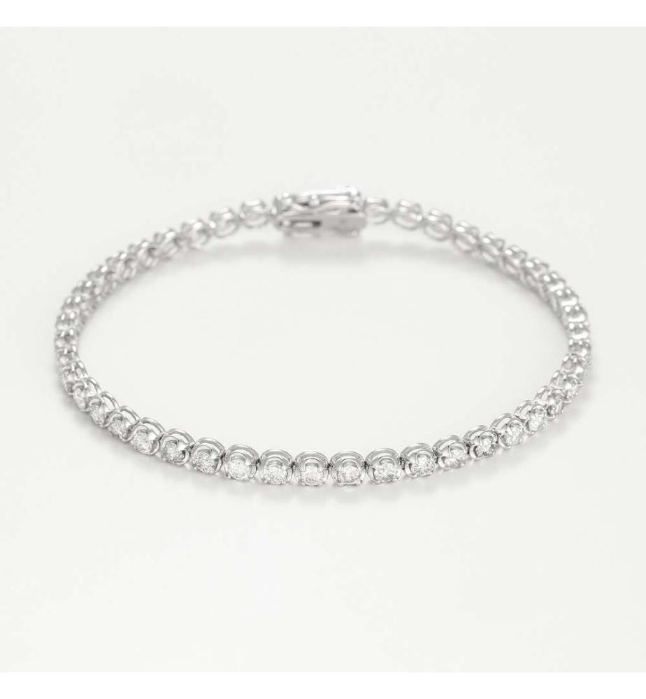 Armband Fluss 3 Karat - Weissgold 375/1000