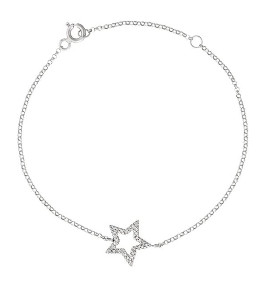 Perfect star Armband - Weissgold