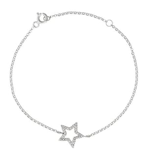 Perfect star Armband - Weissgold