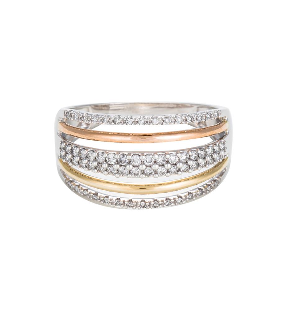 Ring Solitaire Clos - 3 Farbtöne