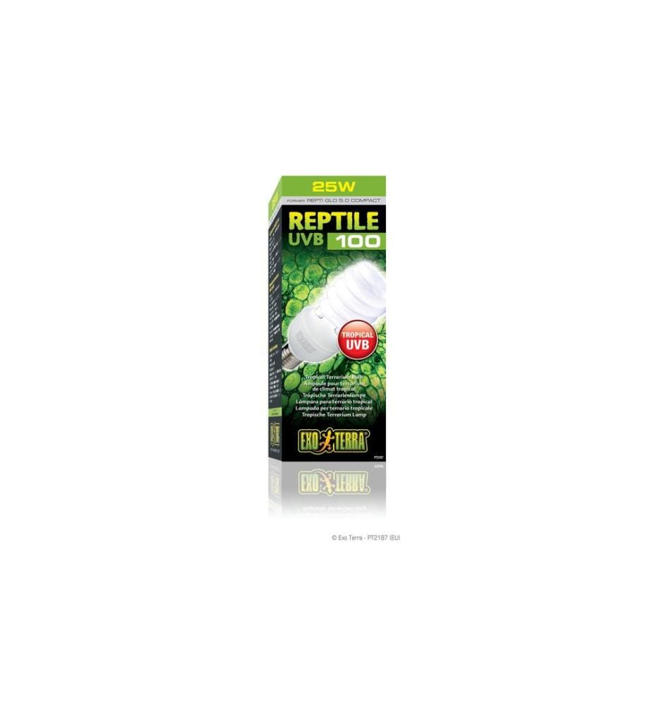 Exo Terra - Terrarienlampe Reptile UVB100 E27, 25W, 19.4 cm