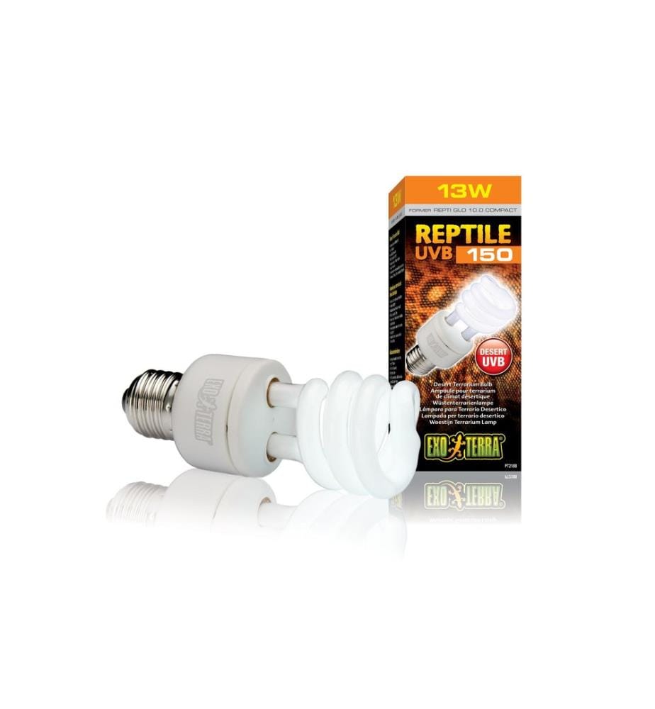 Exo Terra - Terrarienlampe Reptile UVB150 E27, 13W, 15.4 cm