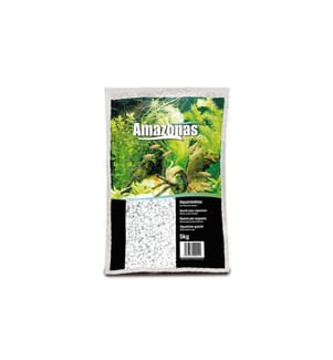 AMAZONAS - Bodengrund Aquarienkies 2-3 mm, 5 kg, Weiss