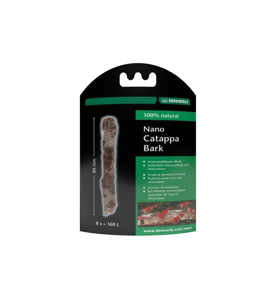 DENNERLE - Conditionneur d'eau Écorces de nano catappa, 8 x = 160 l