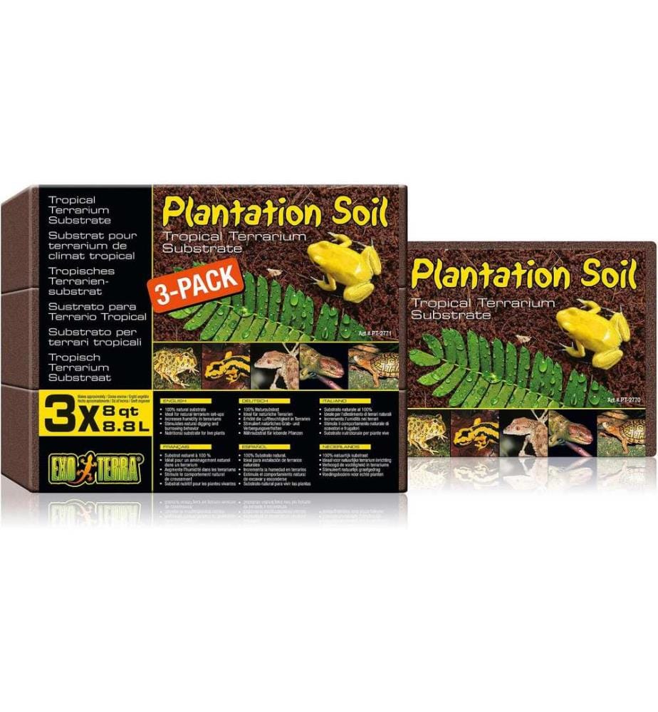 Exo Terra - Bodensubstrat Plantation Soil – Brick, 26.4 l