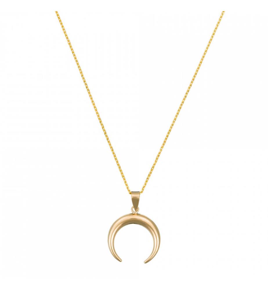 Halbmond-Anhänger – Gelbgold