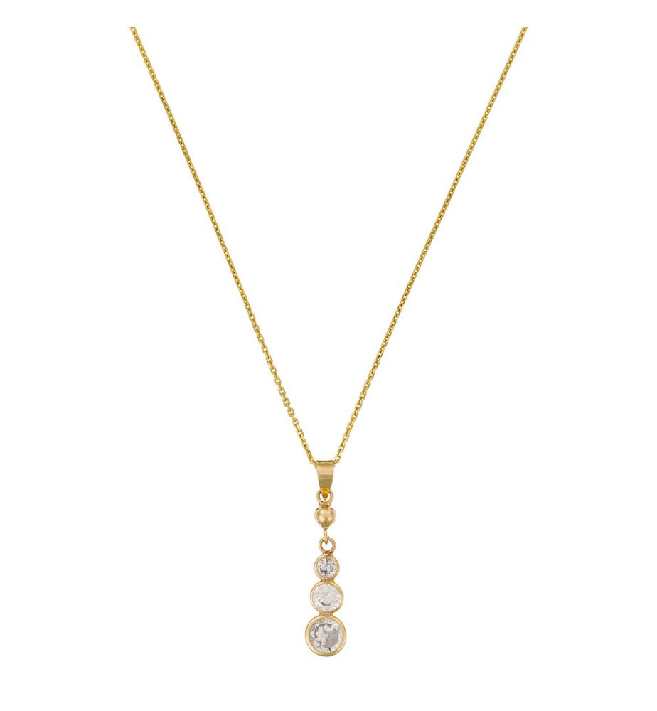Anhänger, Brillants pendants, Gelbgold 
