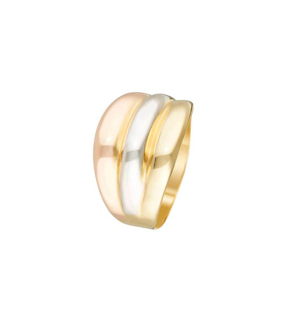 Trianon-Ring – Dreifarbiges Gold