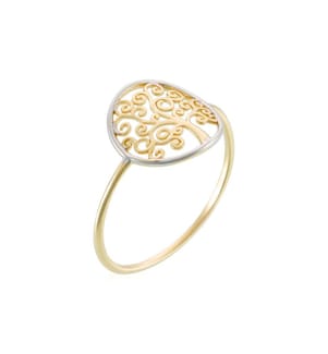 Ring Arbre de Vie - Gold und Silber