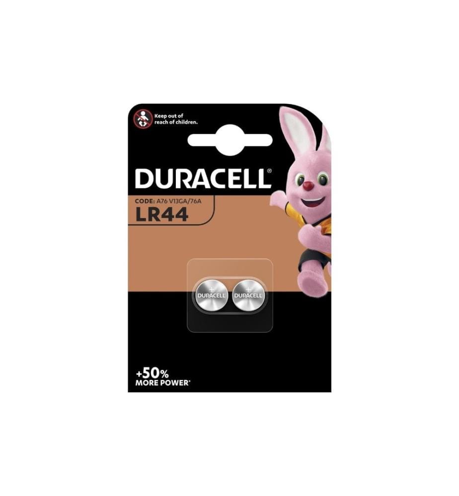 DURACELL - Pile bouton Alkaline LR44 , 2 Pièce/s