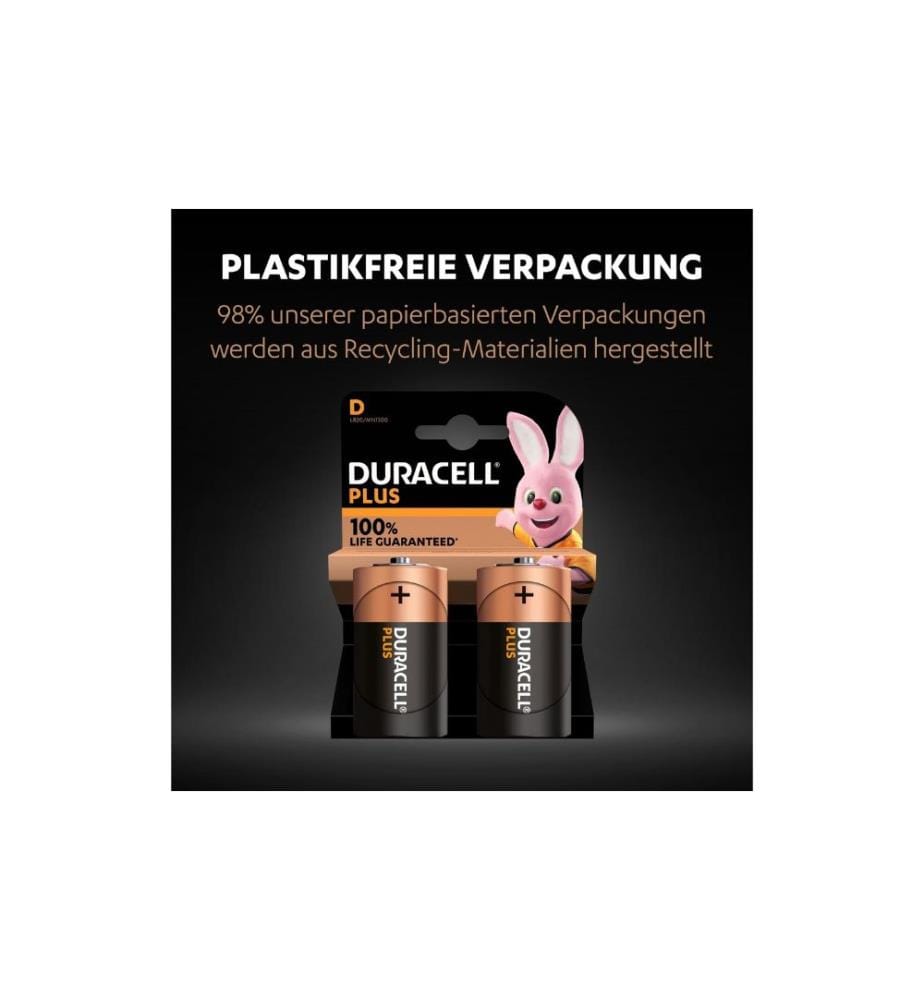 DURACELL - Batterie D Plus Power 2 Stück