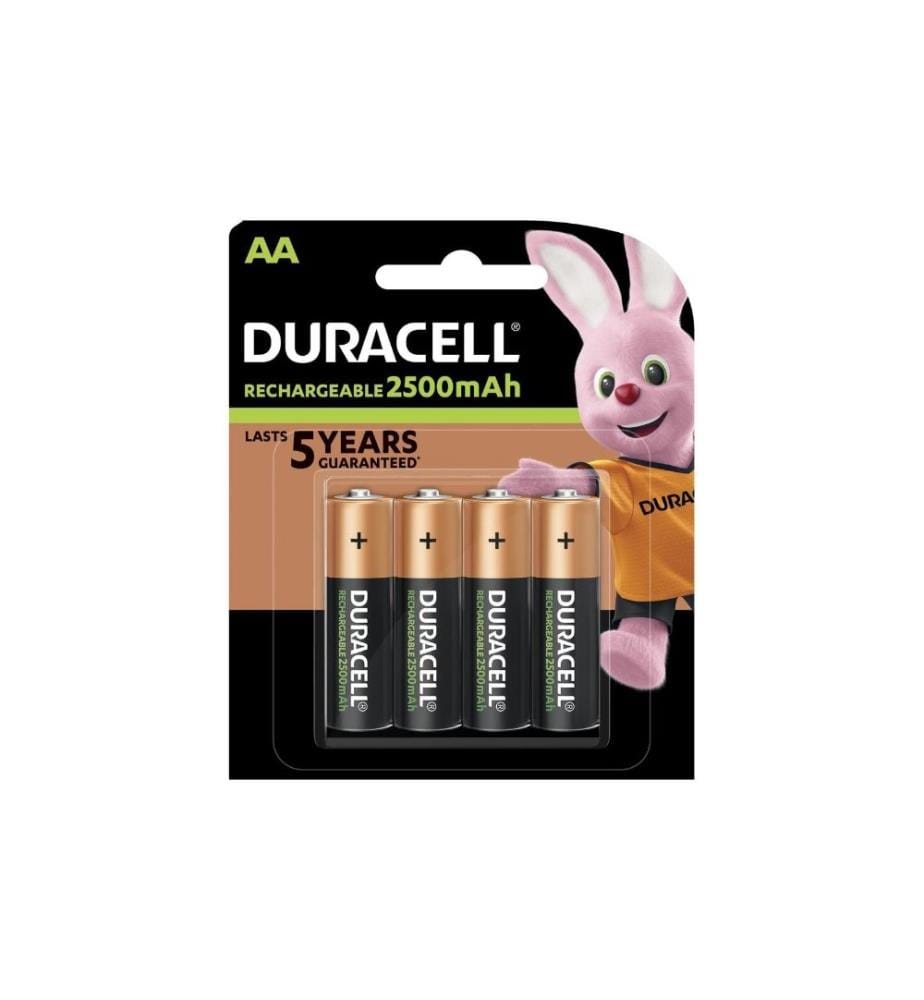 DURACELL - Akku Rechargeable NiMH AA 2500 mAh, 4 Stück