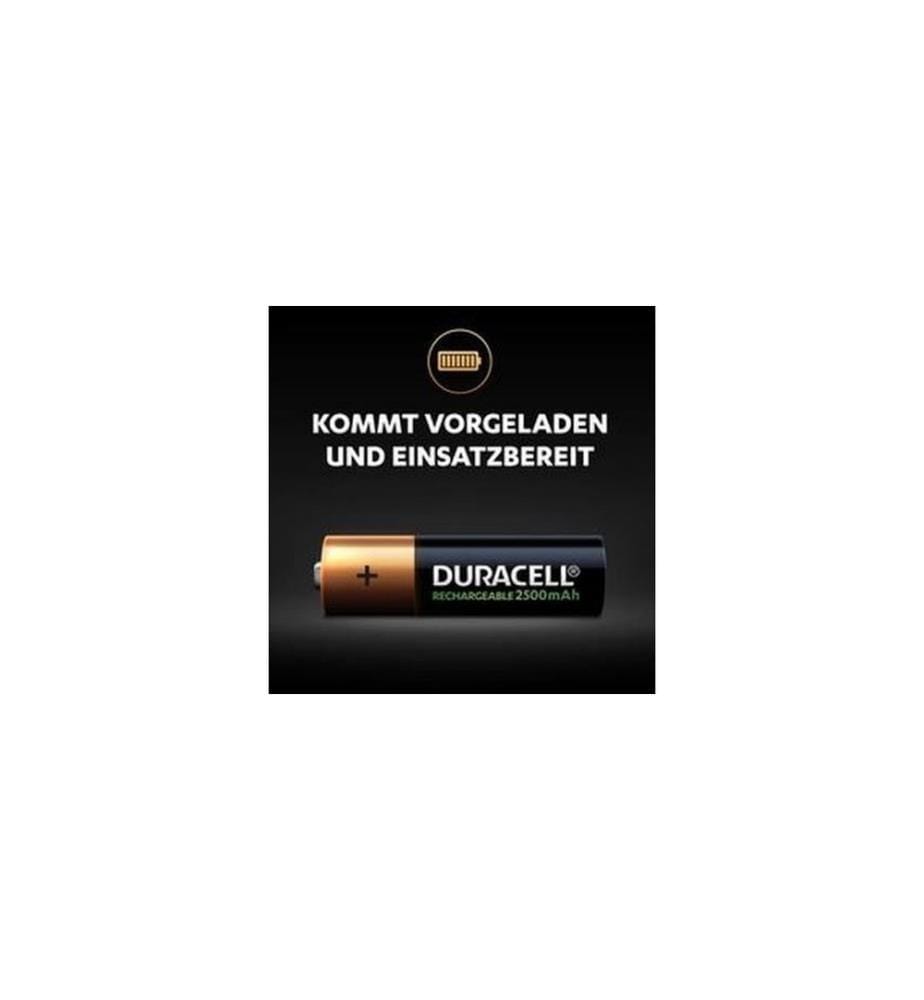 DURACELL - Akku Rechargeable NiMH AA 2500 mAh, 4 Stück