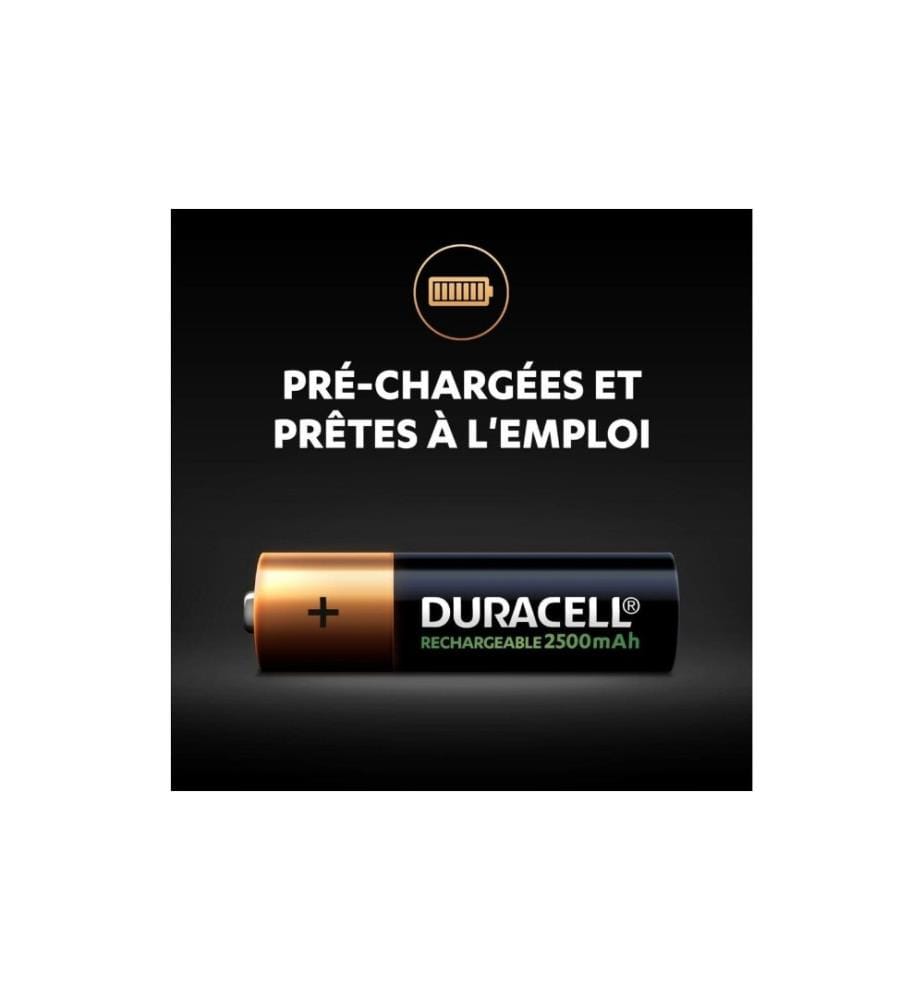 DURACELL - Akku Rechargeable NiMH AA 2500 mAh, 4 Stück