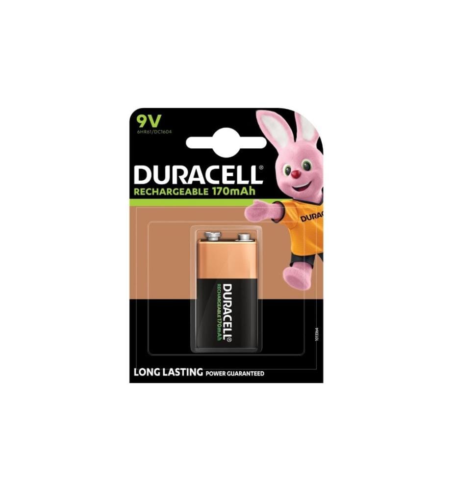 DURACELL - Batterie Recharge NiMH 9V E-Block 170 mAh, 1 Pièce/s