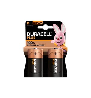 DURACELL - Pile Plus Power D , 2 Pièce/s