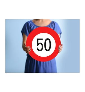 Trendcompany - Panneau de signalisation pour le 50e anniversaire 45 cm