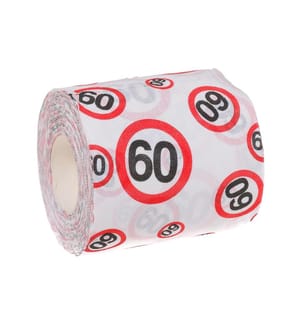 Trendcompany - Scherzartikel WC Papier 60. Geburtstag