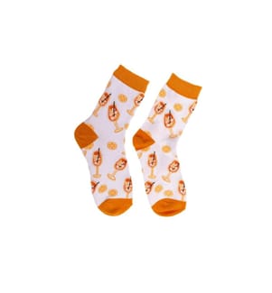 Trendcompany - Chaussettes Cocktail Aperol Taille 36-42