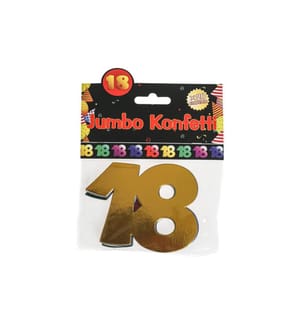 Trendcompany - Konfetti 18. Geburtstag 7.5 x 10 cm, Mehrfarbig, 20 Stück
