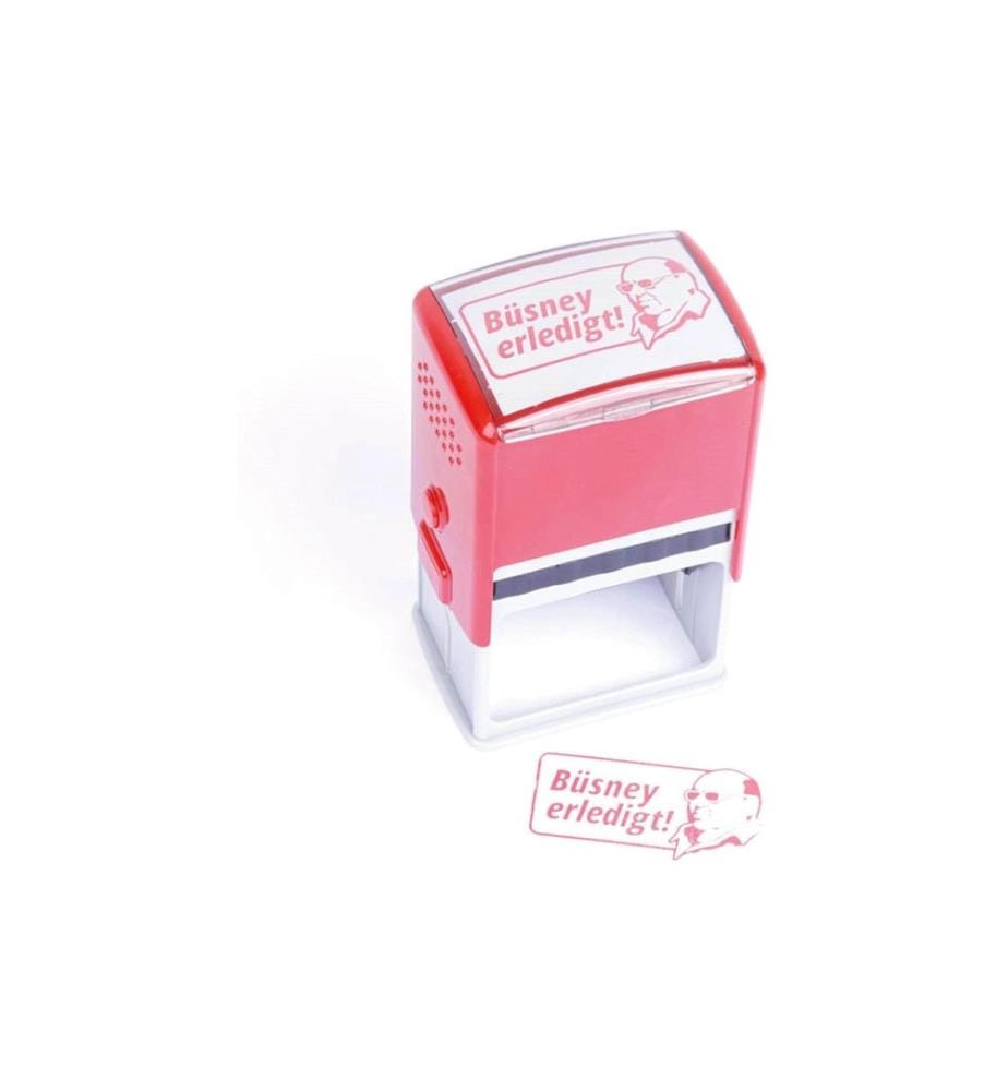 Swissmeme - Tampon Büsney erledigt, 7.5 x 12 x 5.5 cm