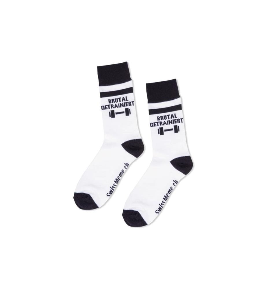 Swissmeme - Chaussettes Brutal getrainiert, Tailles 37-42