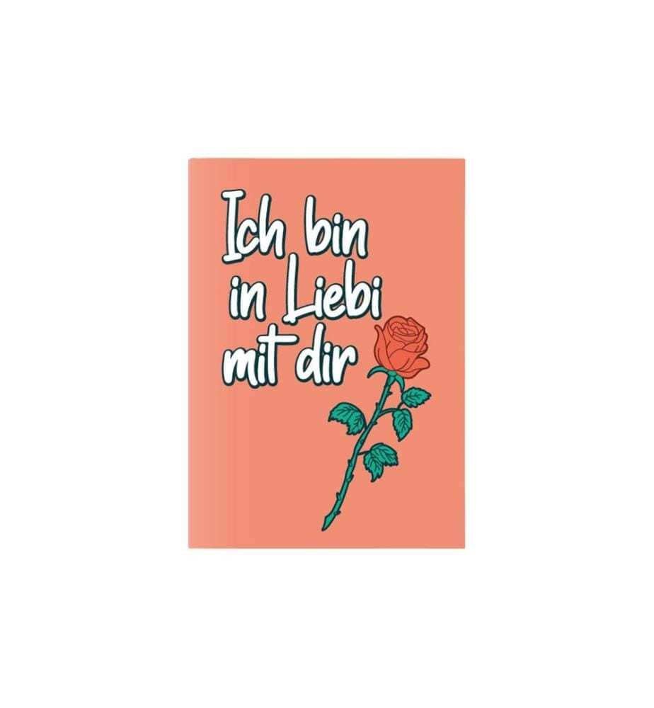 Swissmeme - Grusskarte Ich bin in Liebi mit dir A6