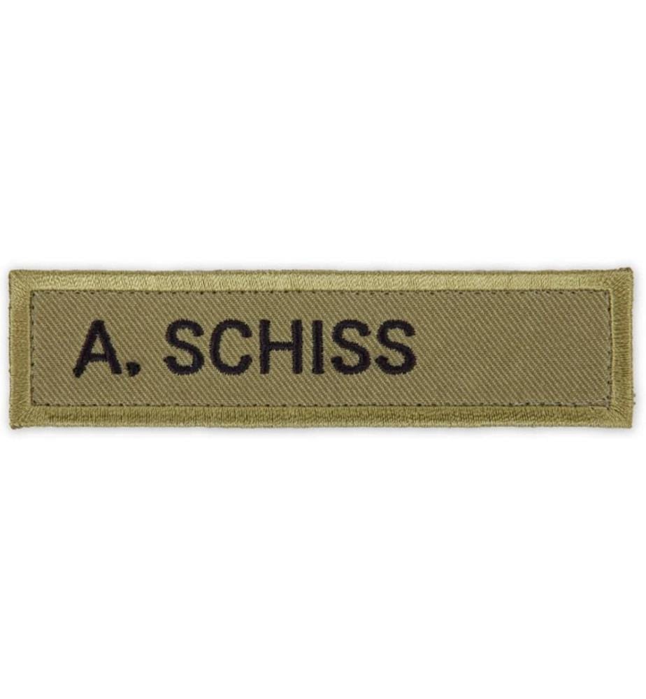 Swissmeme - Articles de farces et attrapes Patch – Badge: A. Schiss
