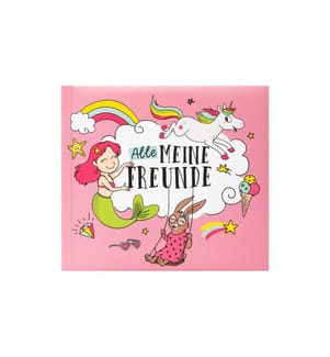SHEEPWORLD - Freundebuch 65 Seiten, 20 x 18 cm, Pink