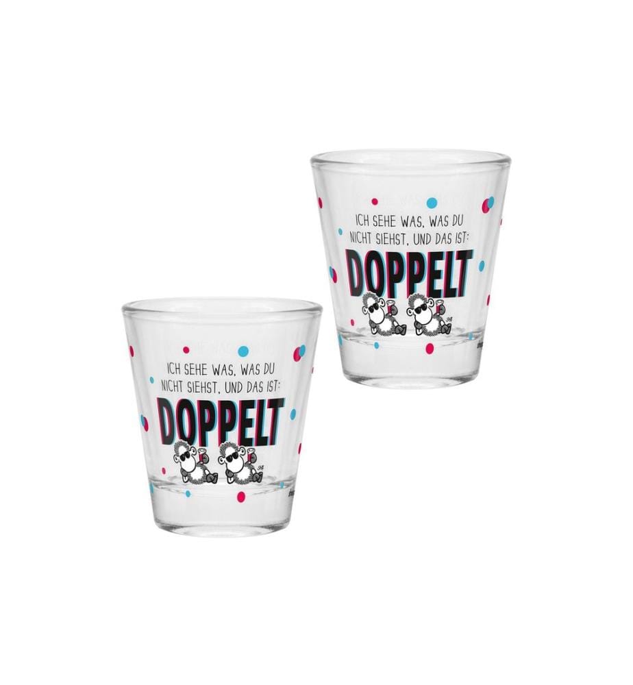 SHEEPWORLD - Schnapsglas Doppelt 60 ml, 1 Stück