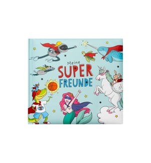 SHEEPWORLD - Freundebuch 65 Seiten, 20 x 18 cm, Blau