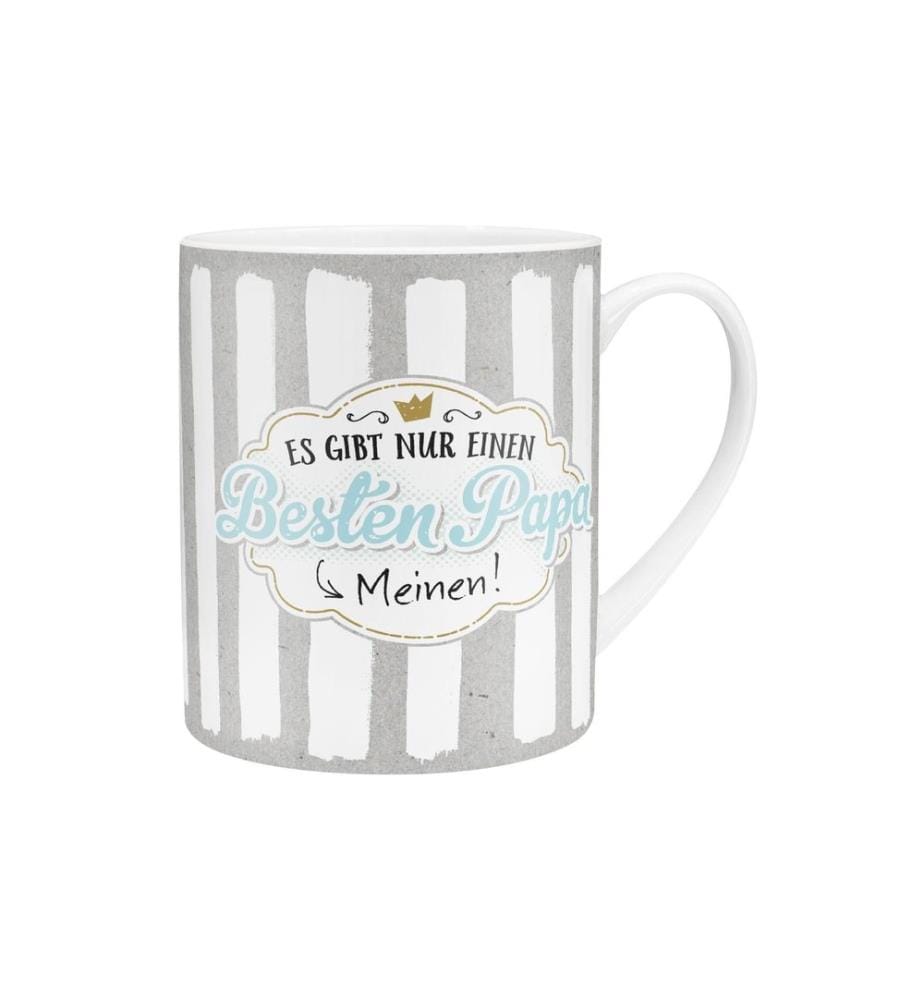 SHEEPWORLD - Universaltasse Besten Papa 600 ml, 1 Stück, Hellgrau/Weiss