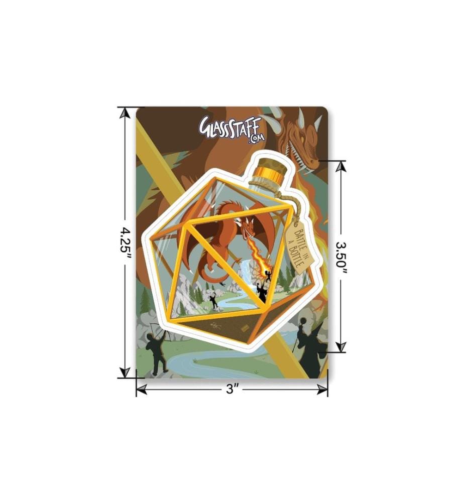 Glass Staff - Battle in a Bottle Sticker Mehrfarbig