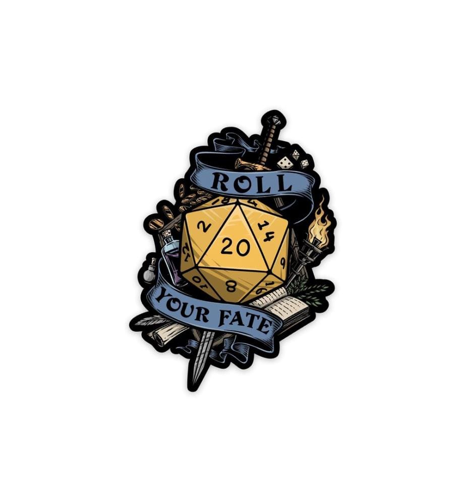 Glass Staff - Roll Your Fate 2 Sticker Schwarz