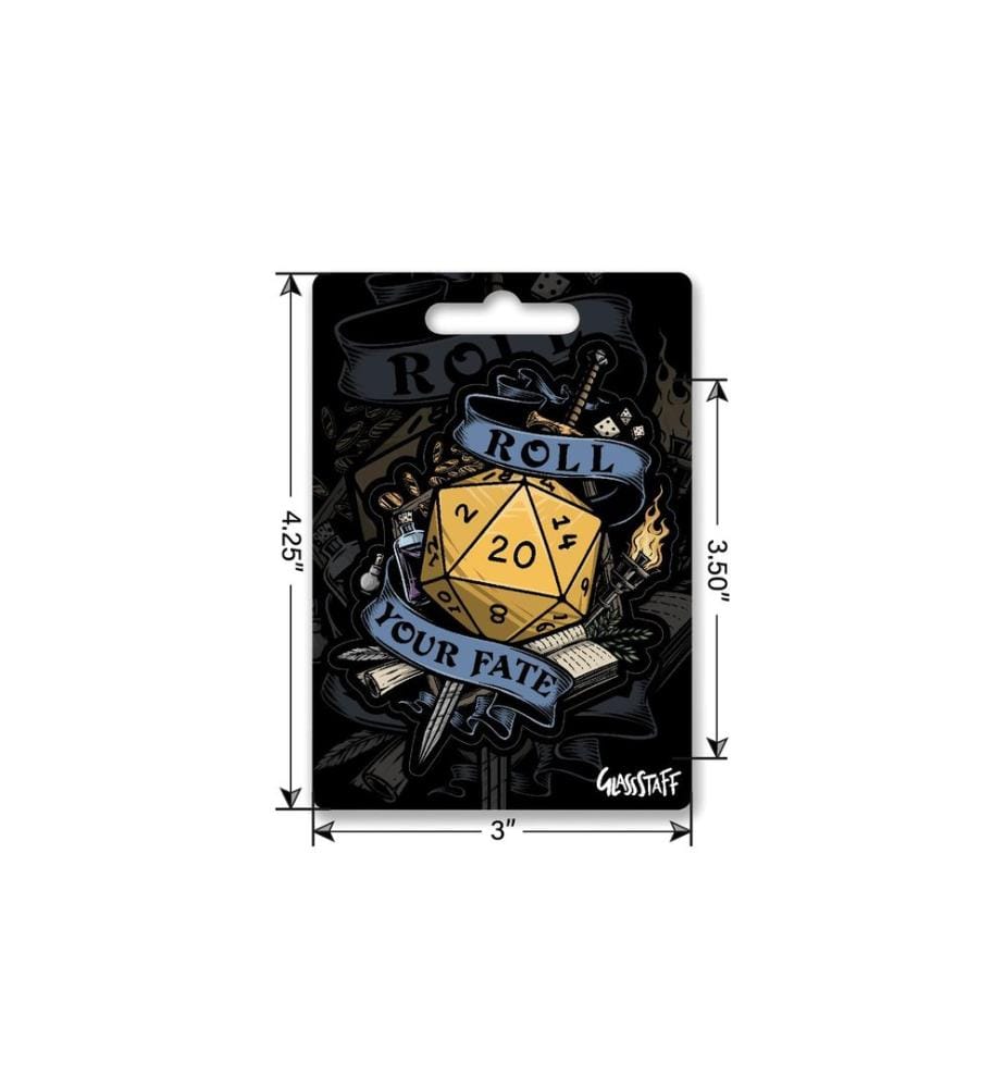 Glass Staff - Roll Your Fate 2 Sticker Schwarz