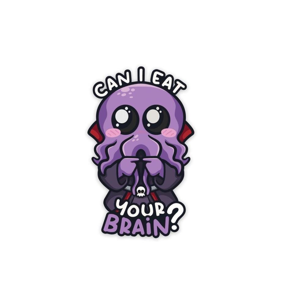 Glass Staff - Eat Your Brain Sticker Mehrfarbig