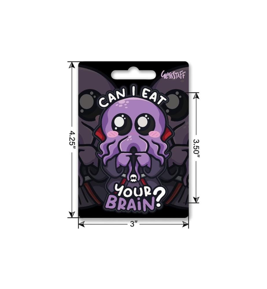Glass Staff - Eat Your Brain Sticker Mehrfarbig