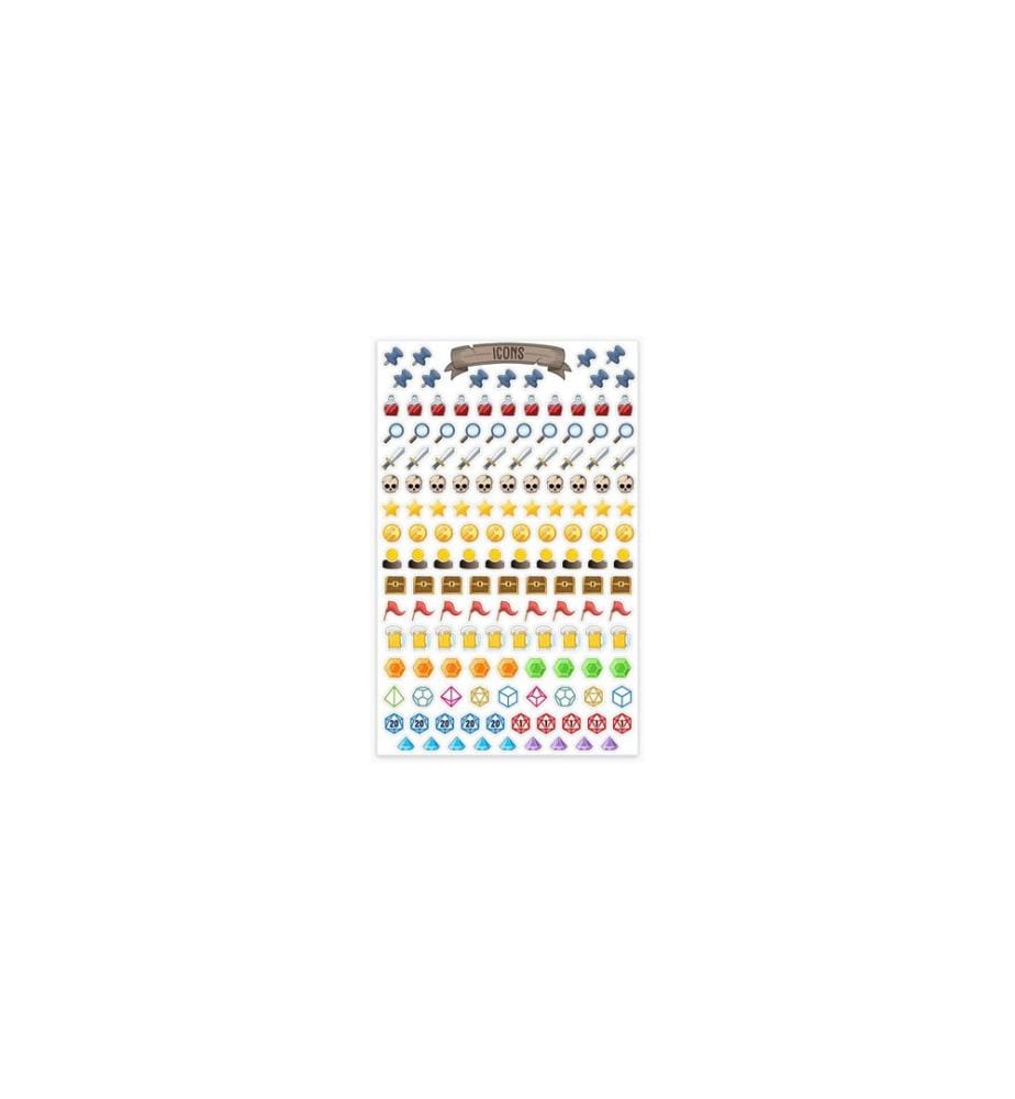 Glass Staff - Sticker TTRPG Notizbuch Ministicker Mehrfarbig