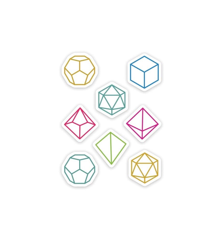Glass Staff - Minimal DnD Sticker Mehrfarbig/Weiss