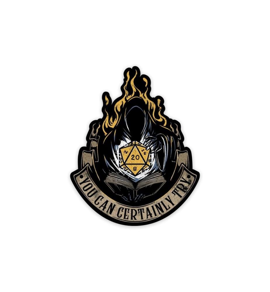 Glass Staff - Sticker You Can Certainly Try 2 Schwarz