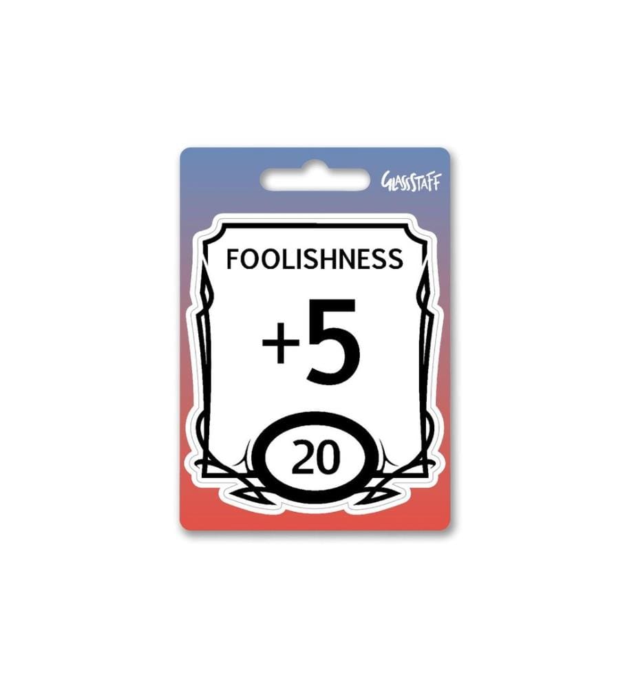 Glass Staff - Stat Block Foolishness Sticker noir/blanc