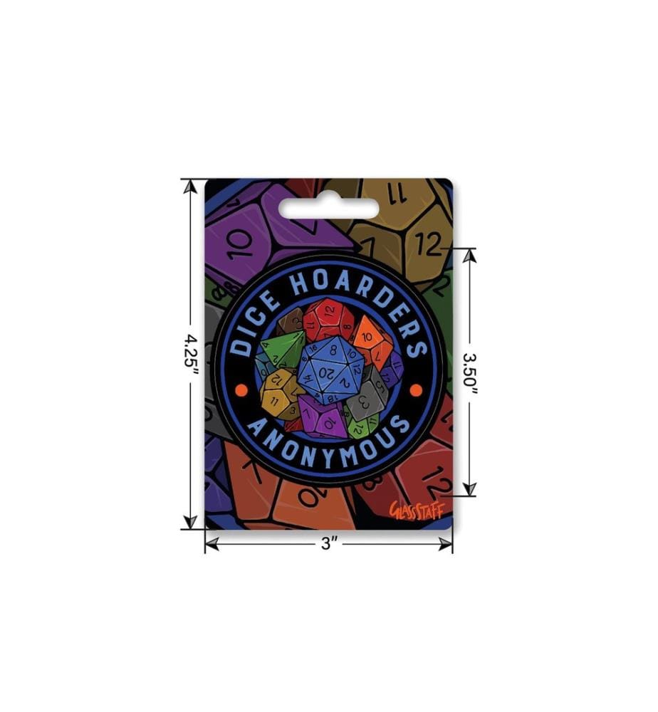 Glass Staff - Dice Hoarders Anon Sticker Mehrfarbig