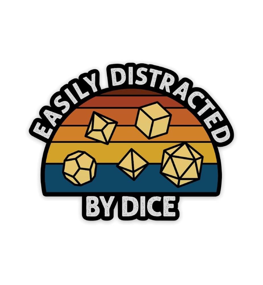Glass Staff - Easily Distracted Sticker Mehrfarbig