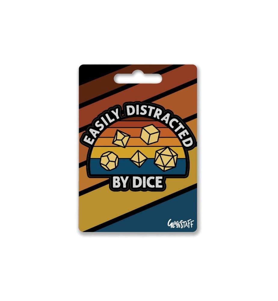 Glass Staff - Easily Distracted Sticker Mehrfarbig